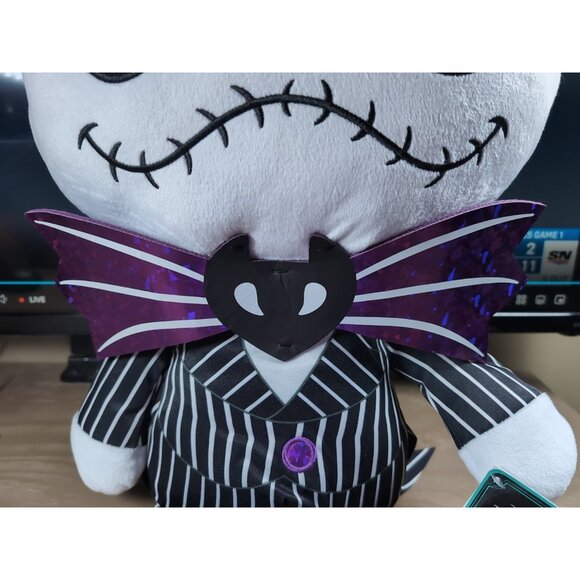 RARE! DISNEY Nightmare Before Christmas Jumbo Jack, Sally 30" Plush Set of 2 NWT - Picture 7 of 16